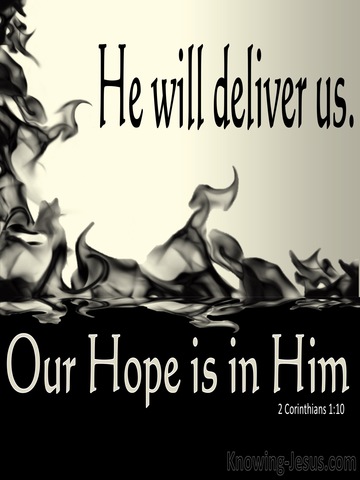 2 Corinthians 1:10 He Has Delivered Us (beige)